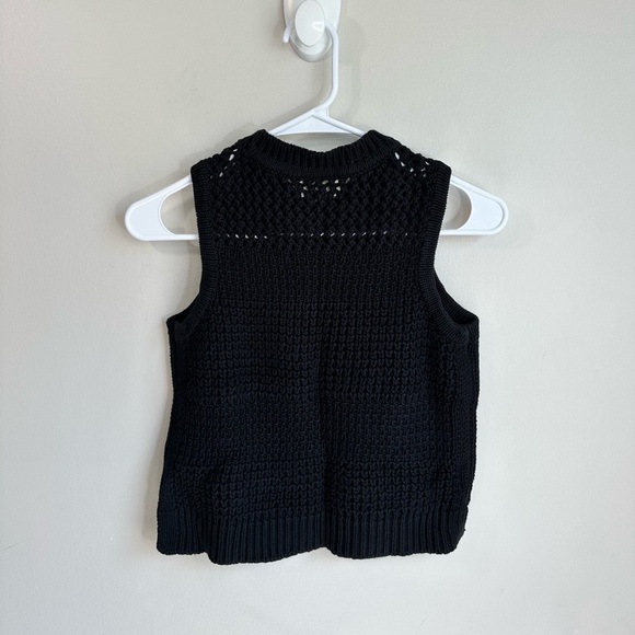NWT Universal Thread Crochet Knit Open Work Sweater Vest Black Size X-Small - Picture 5 of 11